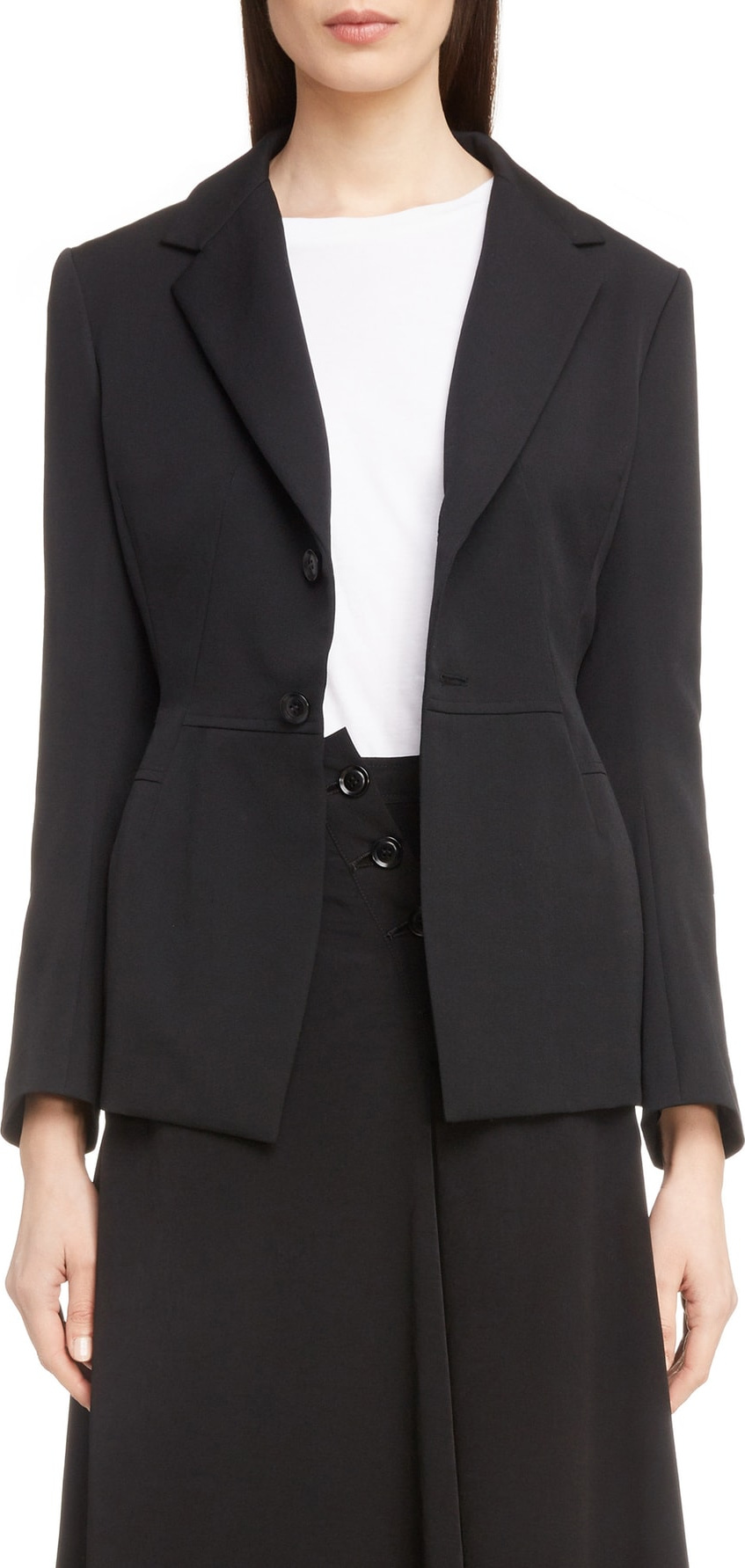 Y's By Yohji Yamamoto Fitted Wool Blazer