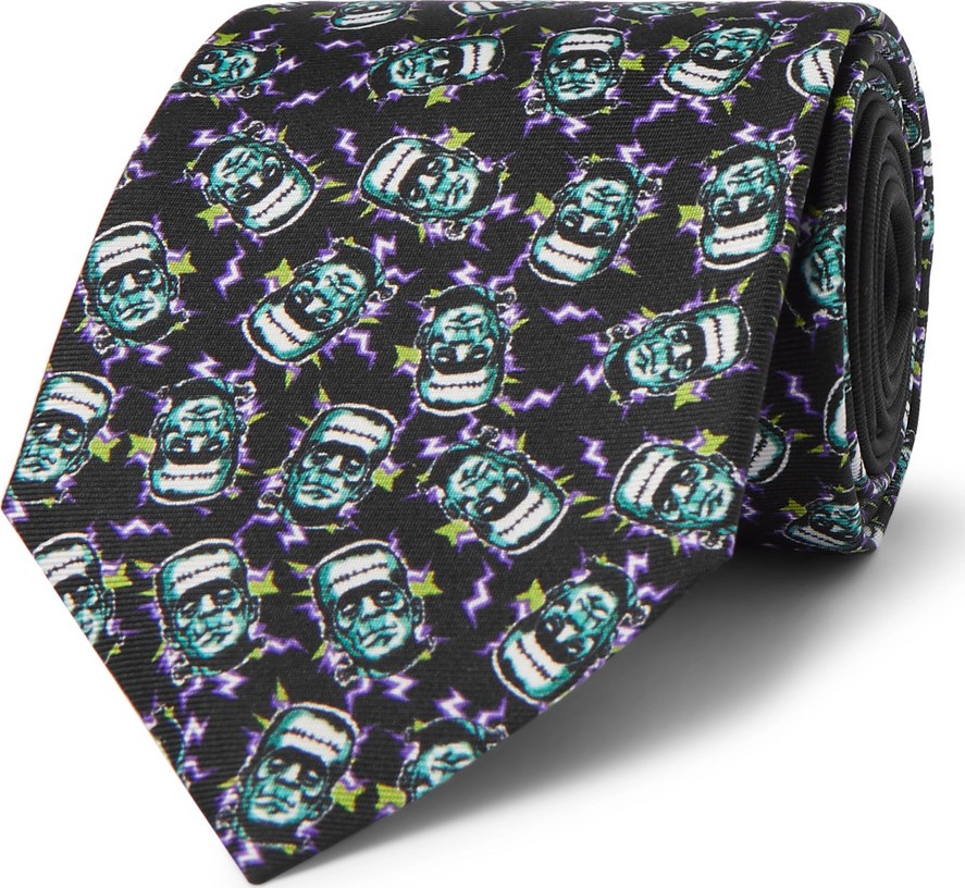 Prada 7cm Printed Silk-Twill Tie