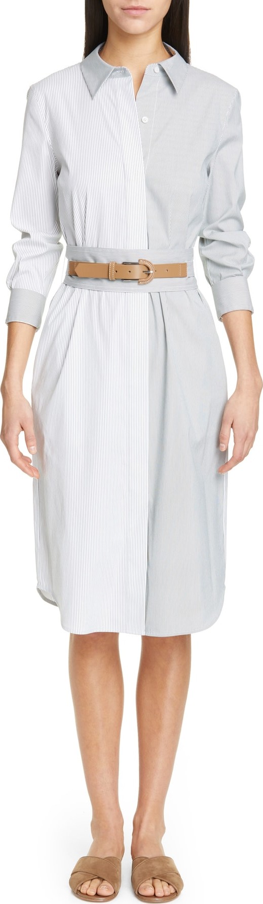 Lafayette 148 New York Peggy Stripe Shirtdress