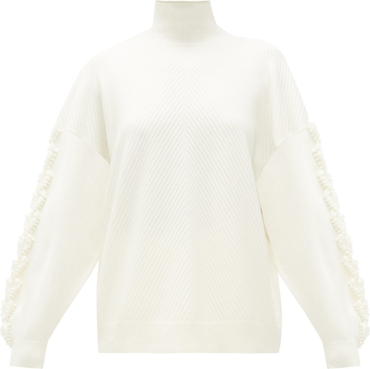 Barrie Loop-trim ribbed-cashmere sweater