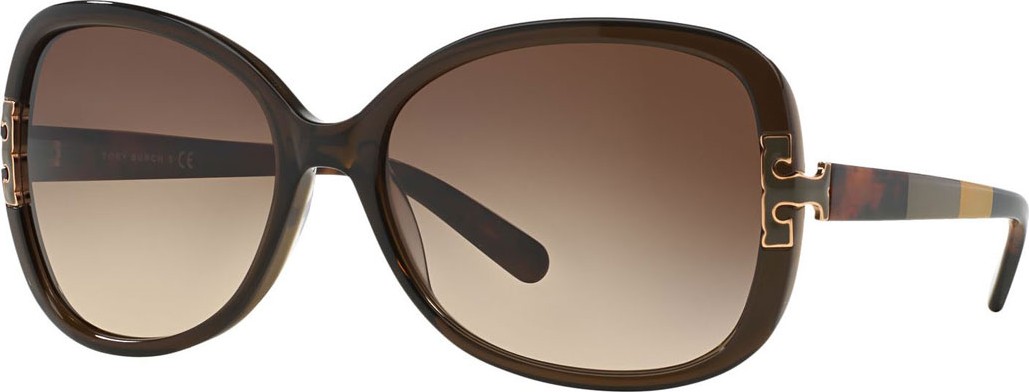 Tory Burch Colorblock Square Acetate Sunglasses