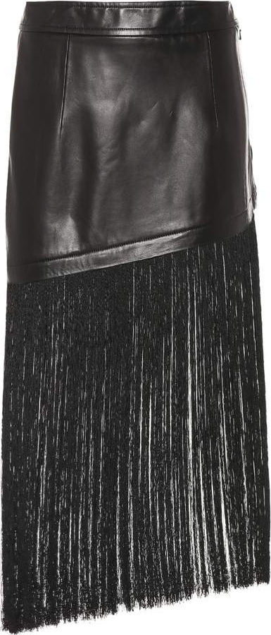 Helmut Lang Fringed miniskirt