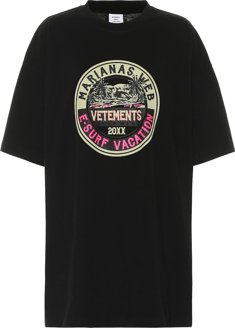 Vetements Printed cotton T-shirt