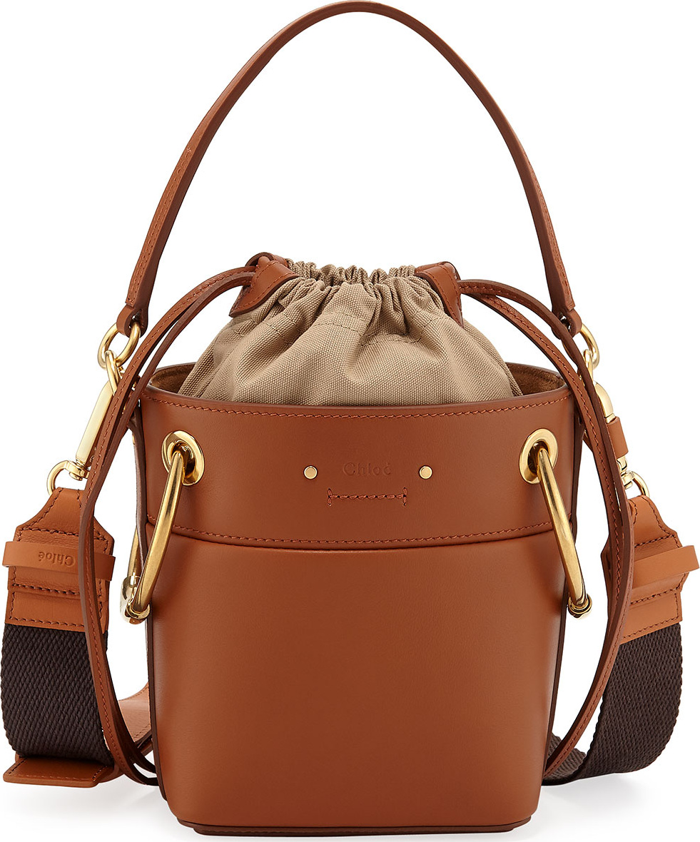 Chloe Roy Mini Calf Leather Bucket Bag