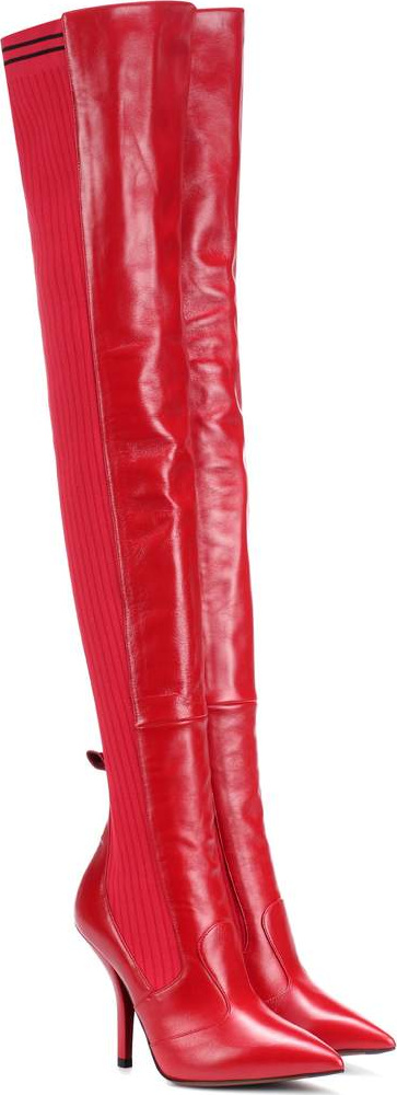 Fendi Leather over-the-knee boots