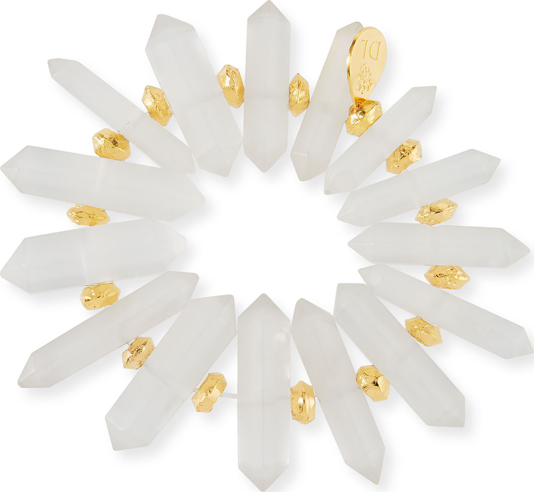 Devon Leigh Quartz Spike Stretch Bracelet