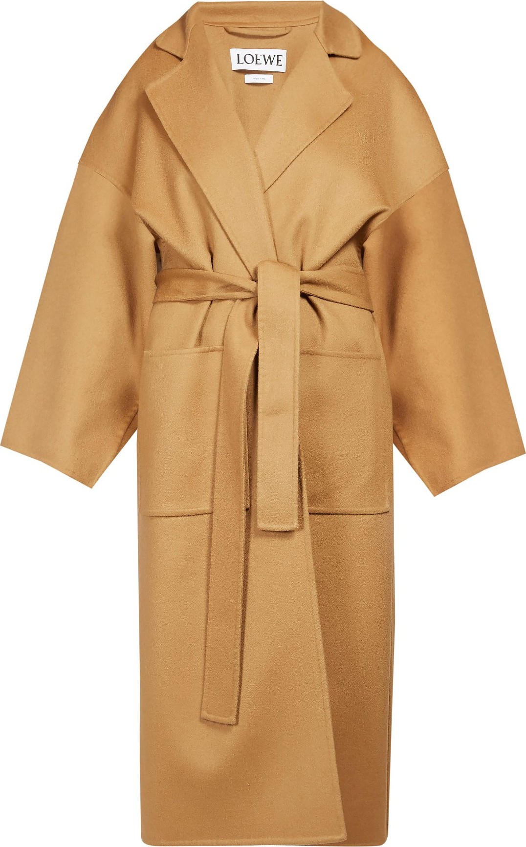 LOEWE Piacenza oversized belted cashmere coat