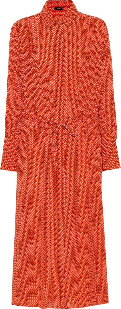 Joseph Evie floral silk-crêpe shirt dress