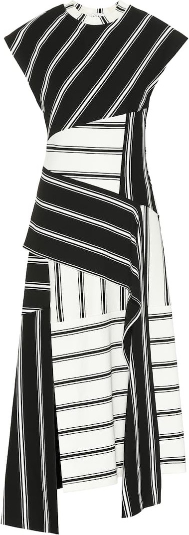 Monse Striped stretch-jersey dress