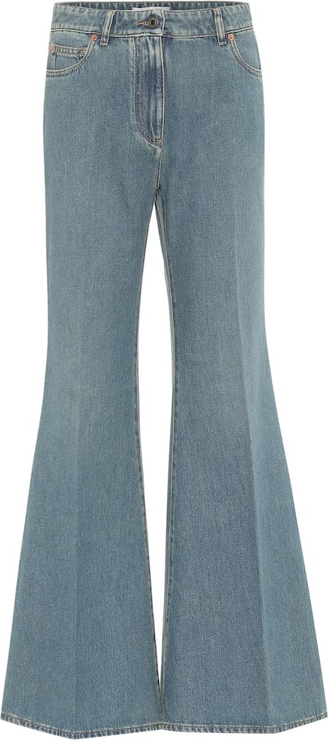 Valentino VLOGO high-rise flared jeans