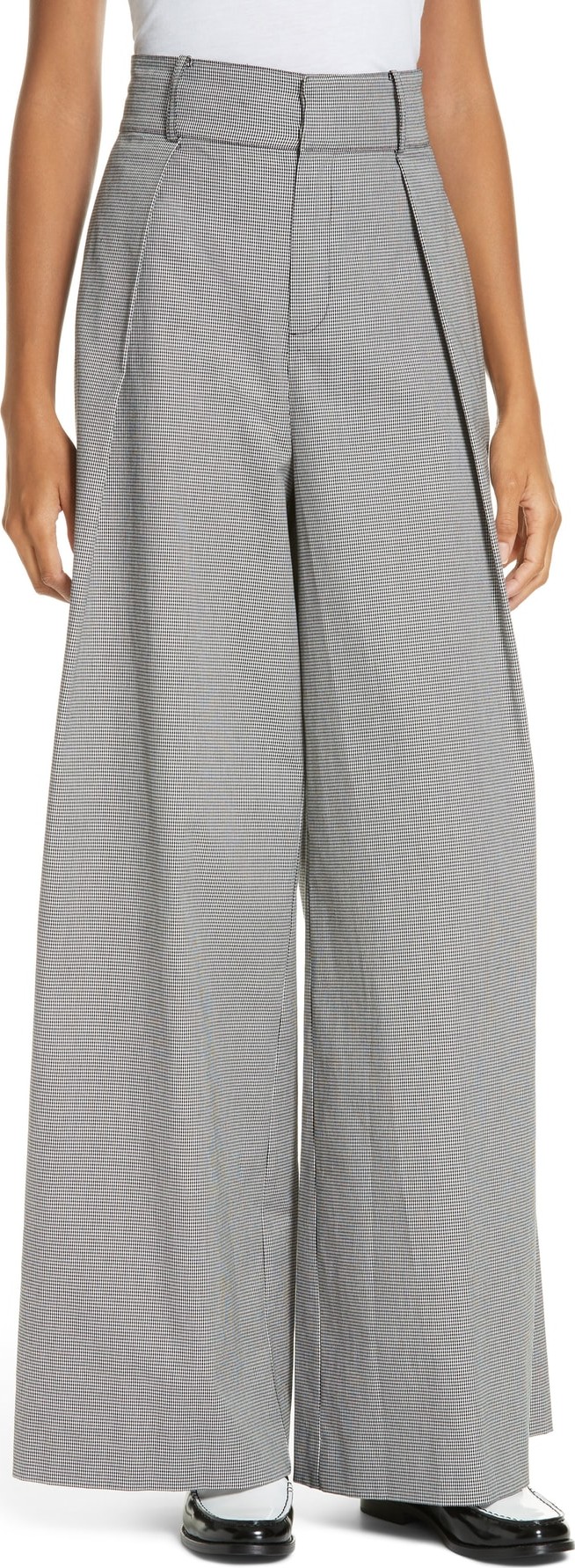 Opening Ceremony Houndstooth Wide Leg Trousers