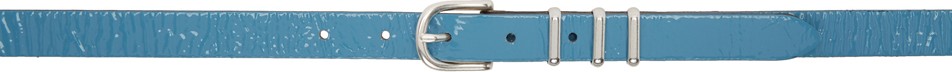 Rag & Bone Blue Patent Jet Belt