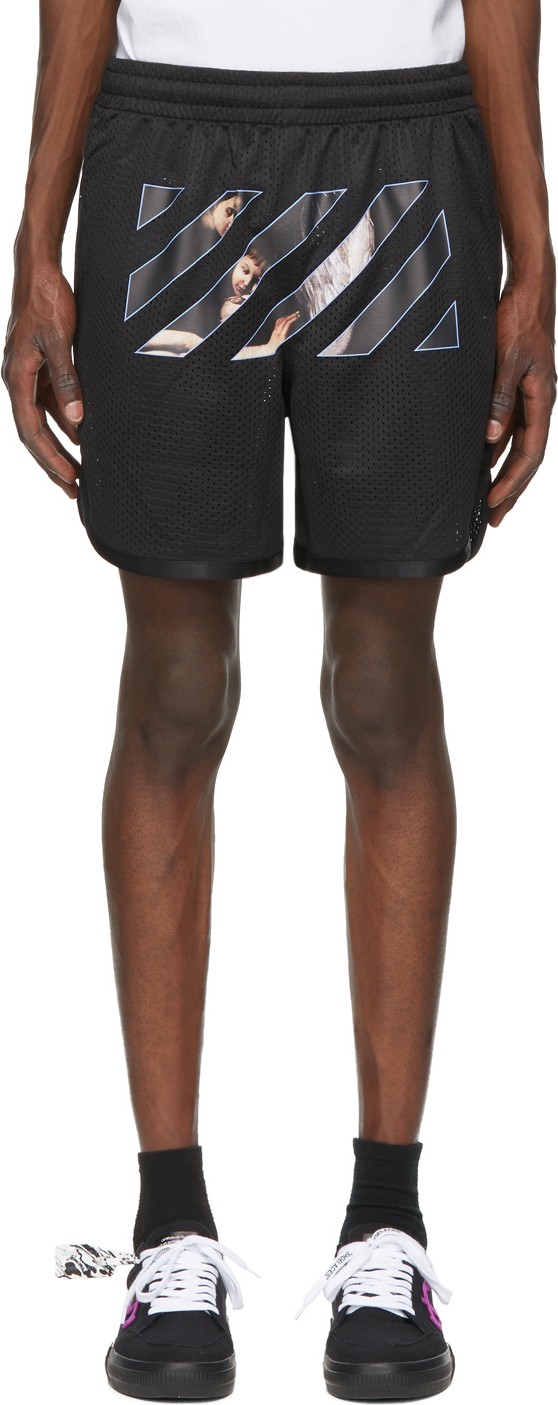 Off White Black Caravaggio Angel Shorts