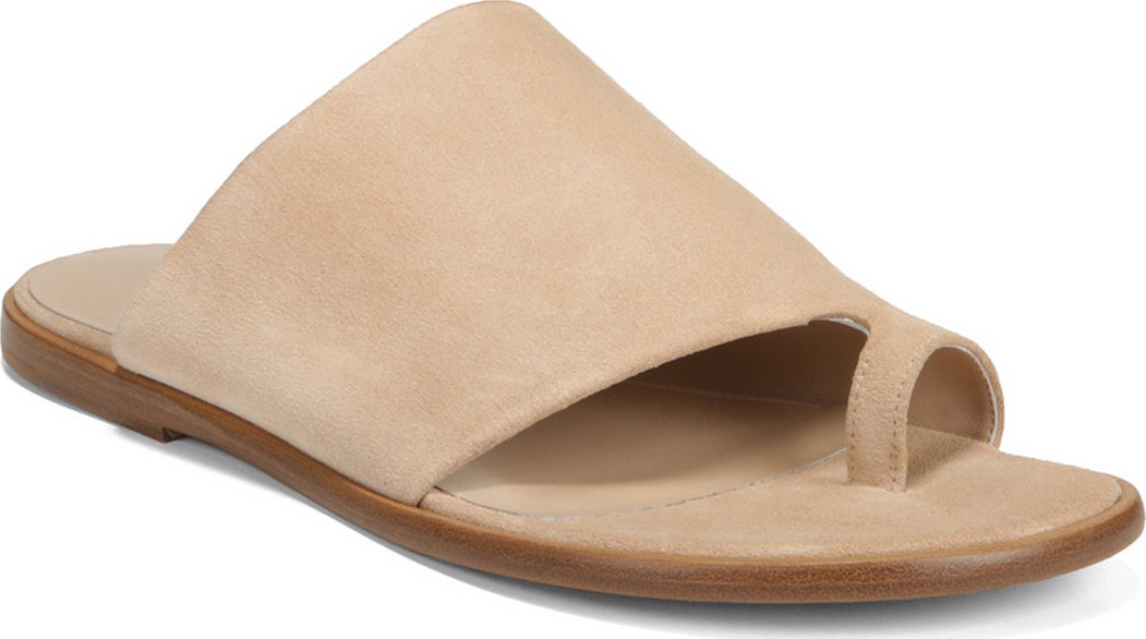 Vince Edris Flat Sport Suede Slide Sandals
