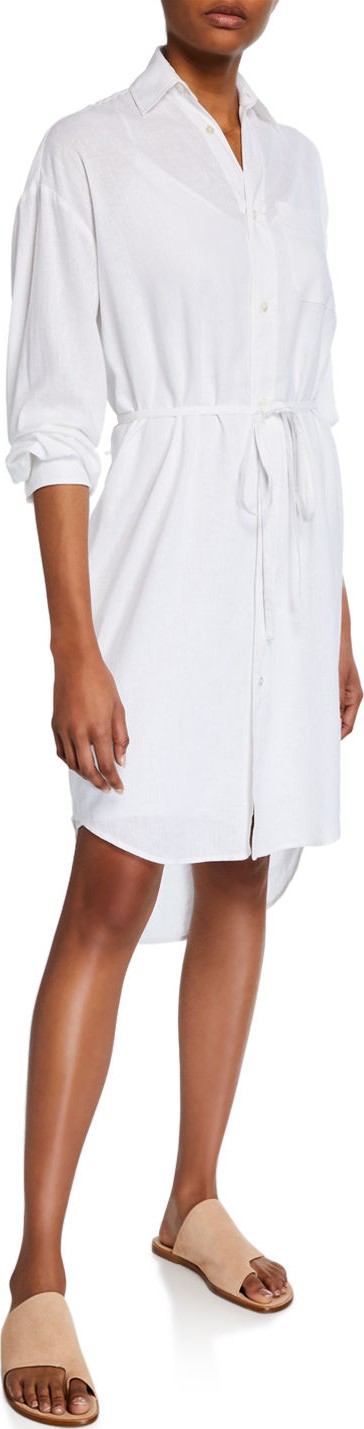 Vince Oversized Button-Down Shirtdress