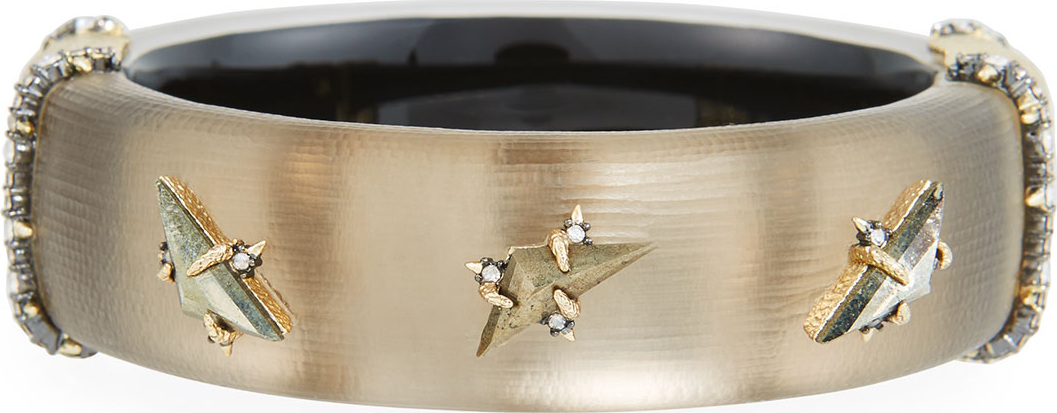 Alexis Bittar Triple Stone Stud Hinge Bracelet