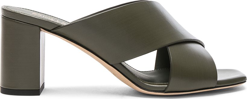 Saint Laurent Leather Loulou Mules