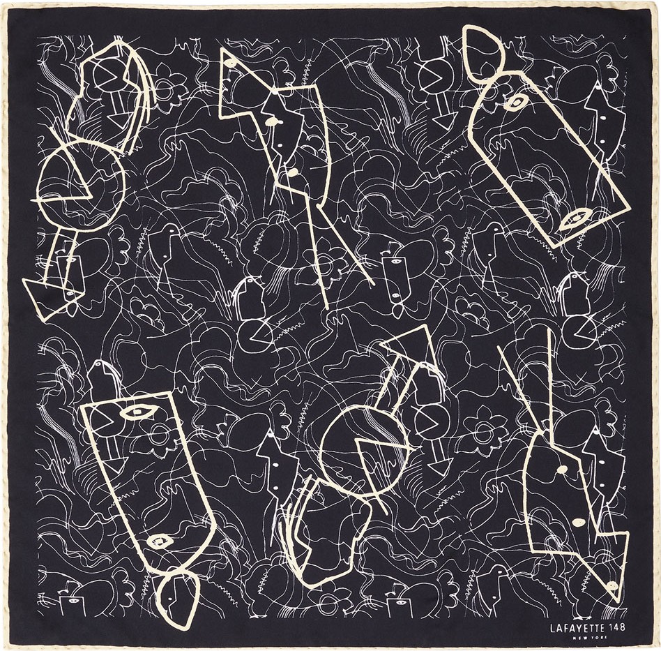 Lafayette 148 New York Progressive Mini Silk Scarf