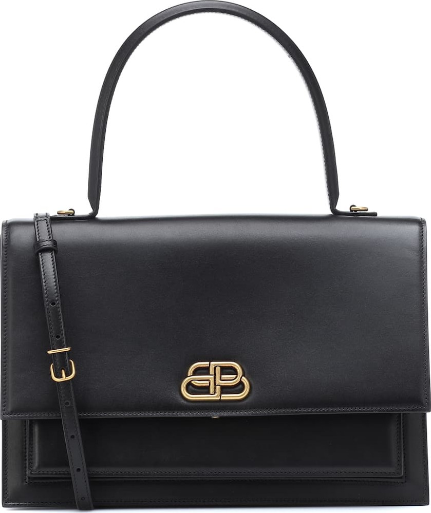 Balenciaga Sharp S leather shoulder bag