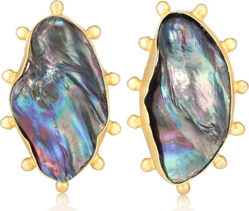 Peet Dullaert Sola 14kt gold-plated earrings with Baroque pearls