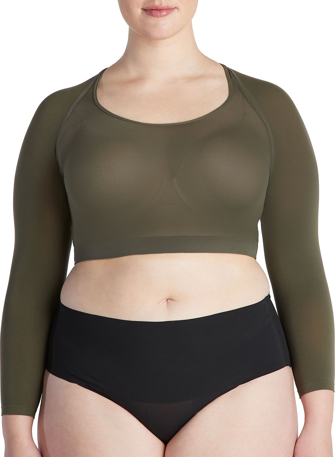 SPANX Arm Tights Solid Shaper Crop Top, Plus Size