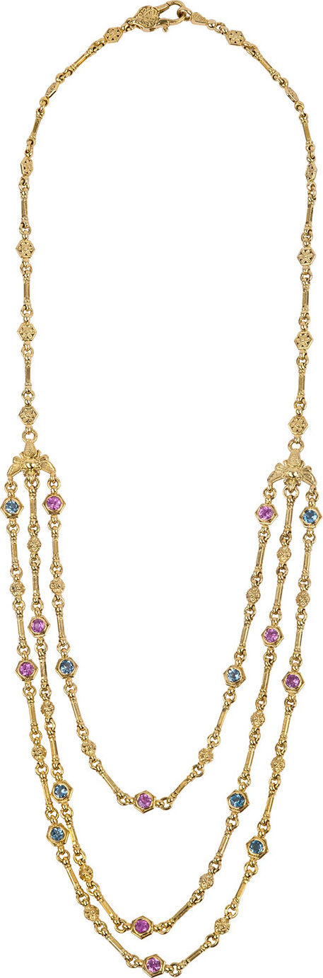 Konstantino 18k Yellow Gold Triple-Layer Necklace