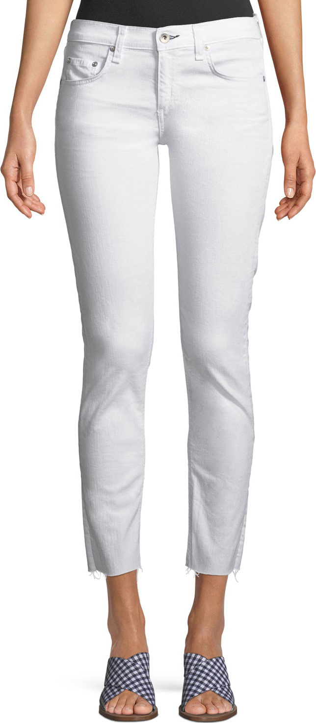 Rag & Bone Dre Mid-Rise Cropped Skinny Stretch-Twill Jeans