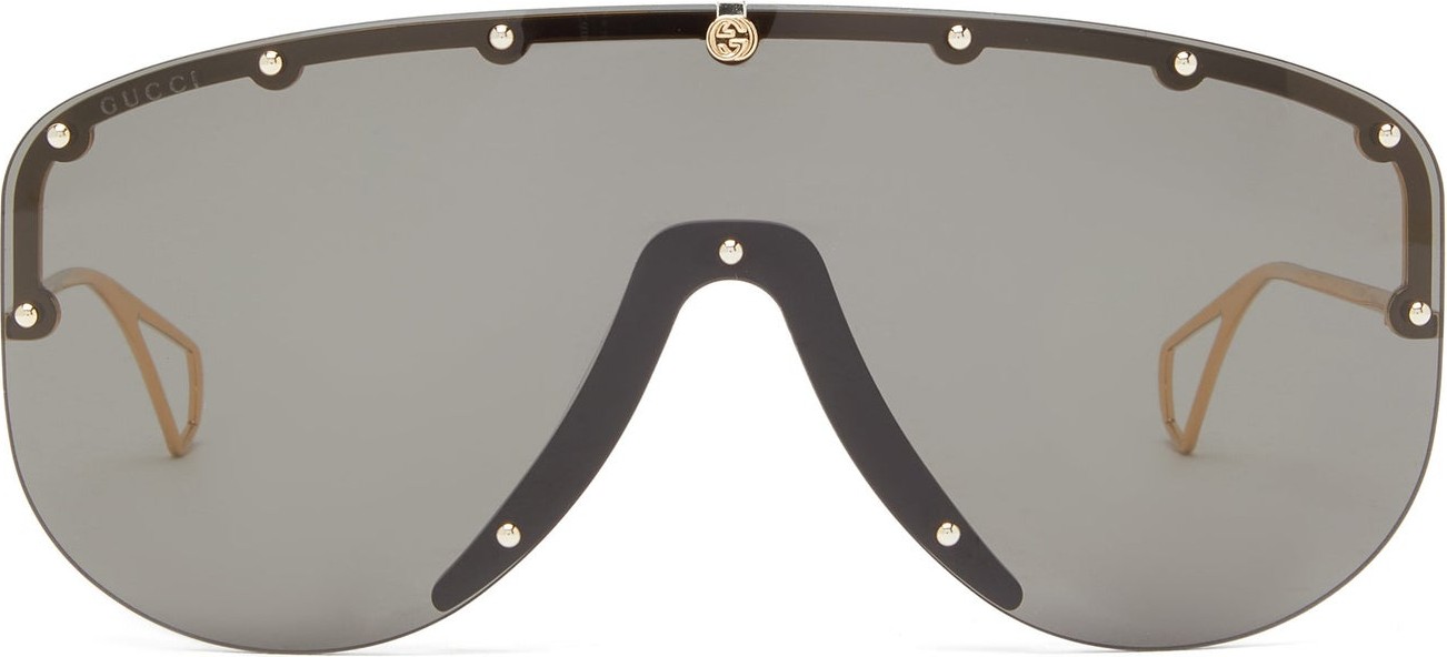 Gucci Studded shield sunglasses