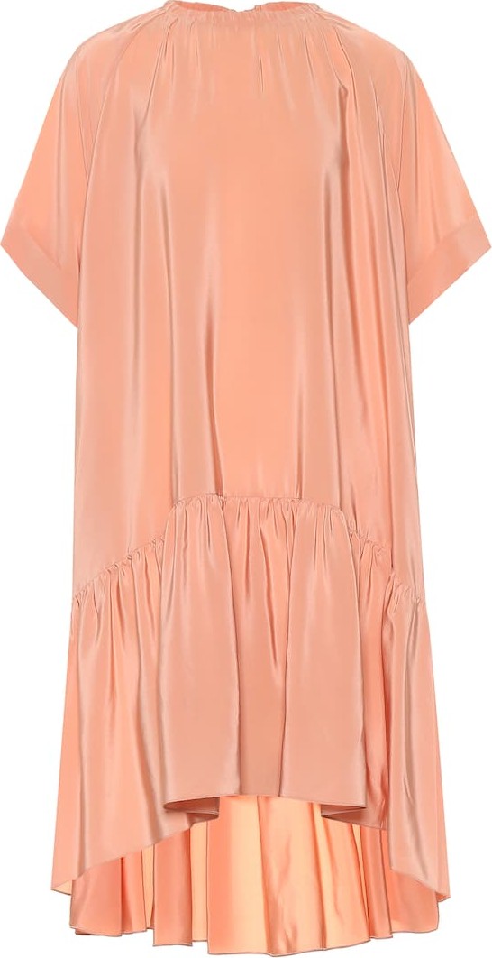 ROCHAS Draped silk crêpe dress
