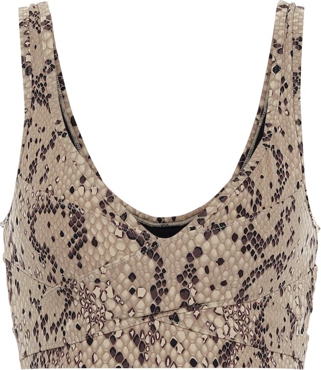 Varley Kellam snake-print sports bra