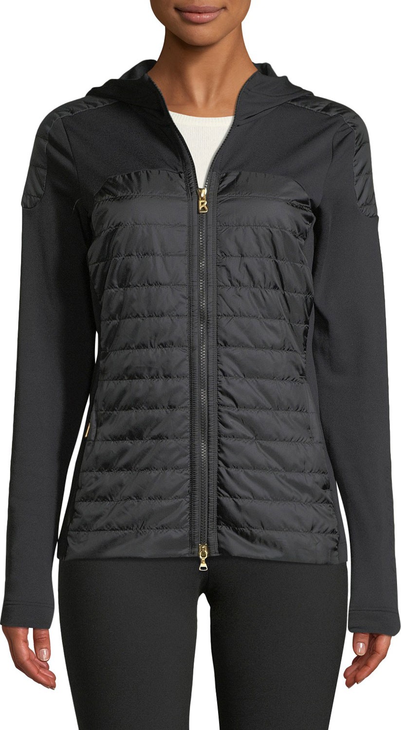 Bogner Colby Long-Sleeve Zipper-Front Fitted Jacket