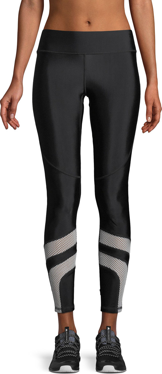 Terez Mesh-Insert Performance Leggings