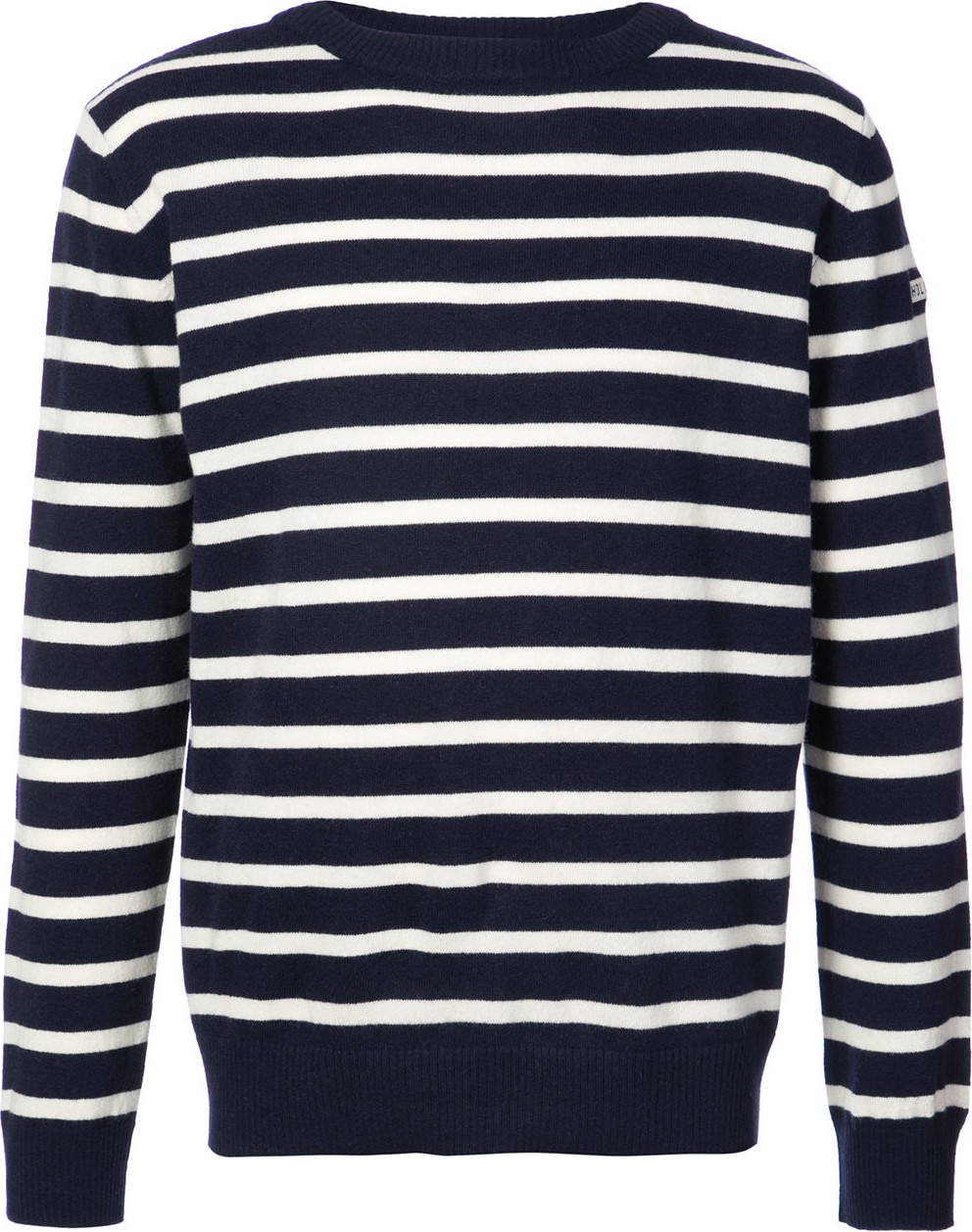 Holiday striped crew neck jumper