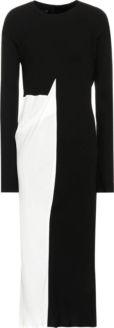 Haider Ackermann Two-tone midi dress