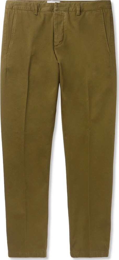 AMI Slim-Fit Cotton-Twill Chinos