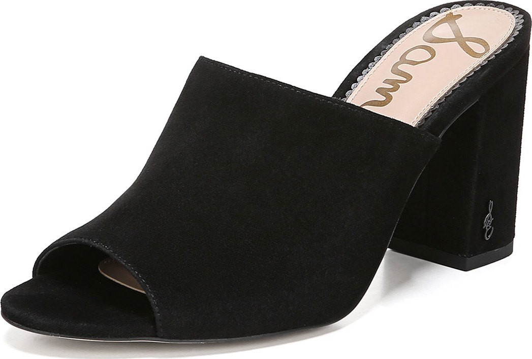 Sam Edelman Orlie Block-Heel Suede Mule Sandals