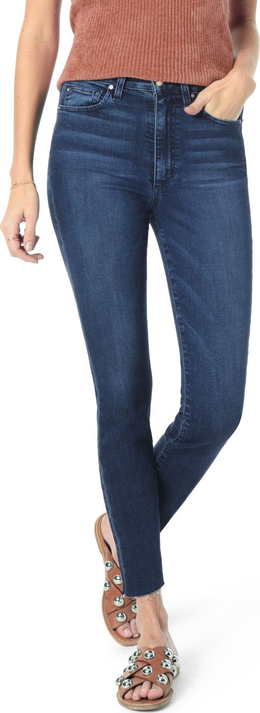 Joe's Jeans Charlie High-Rise Crop Skinny Jeans w/ Raw Hem