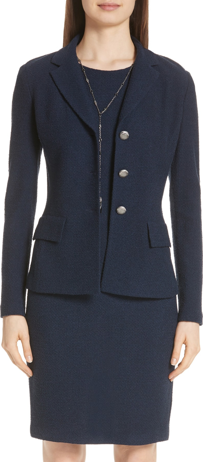 St. John Ana Bouclé Knit Jacket