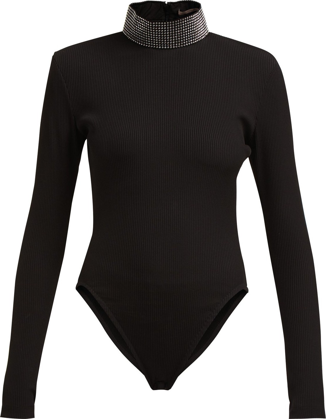 Christopher Kane Crystal-embellished ribbed bodysuit