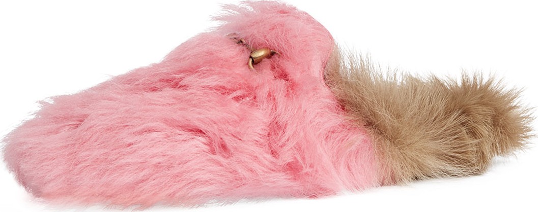 Gucci 10mm Princetown Lambswool Shearling Mule