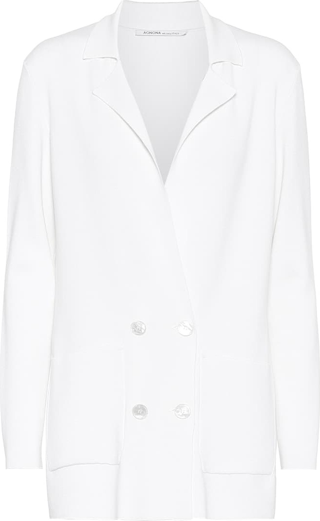 Agnona Wool-blend knit blazer