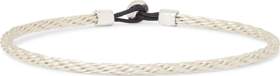 Miansai Nexus Sterling Silver and Cord Bracelet