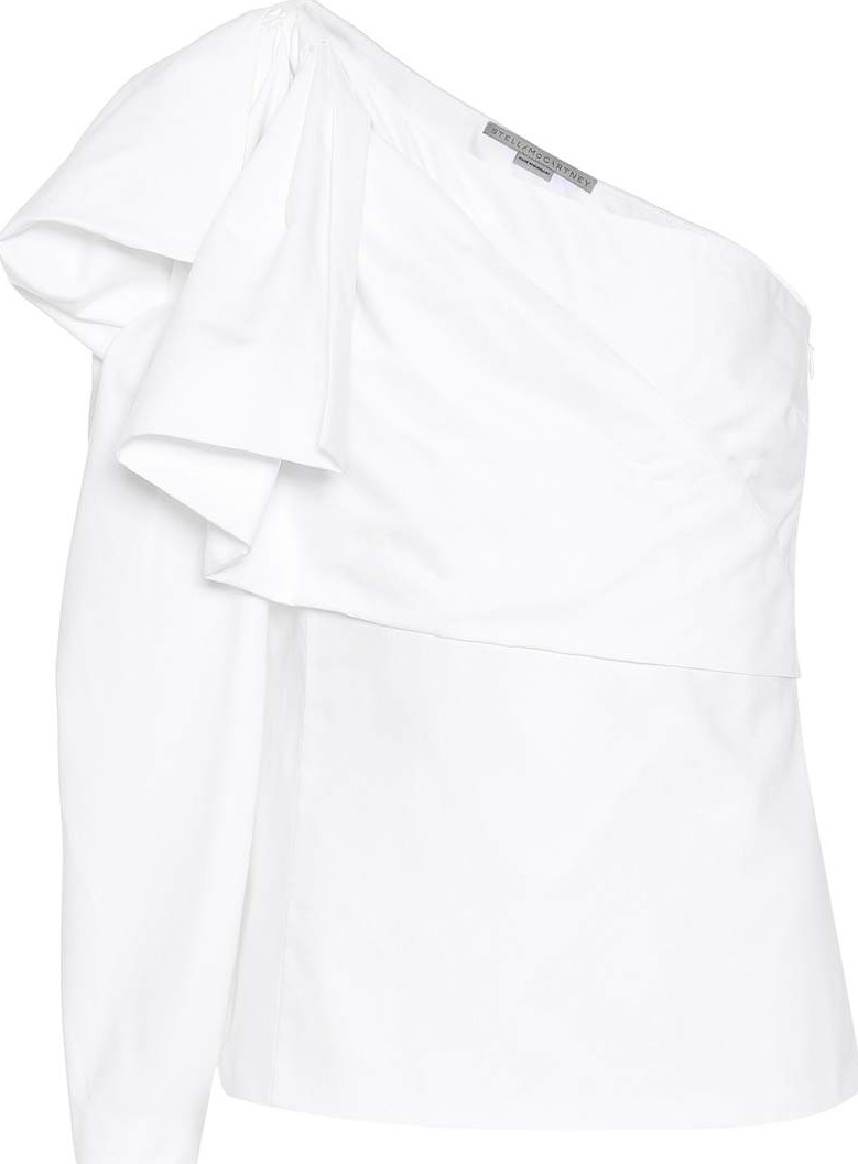 Stella McCartney Giada one-shoulder cotton top