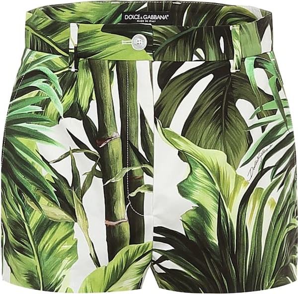 Dolce & Gabbana Printed stretch-cotton shorts