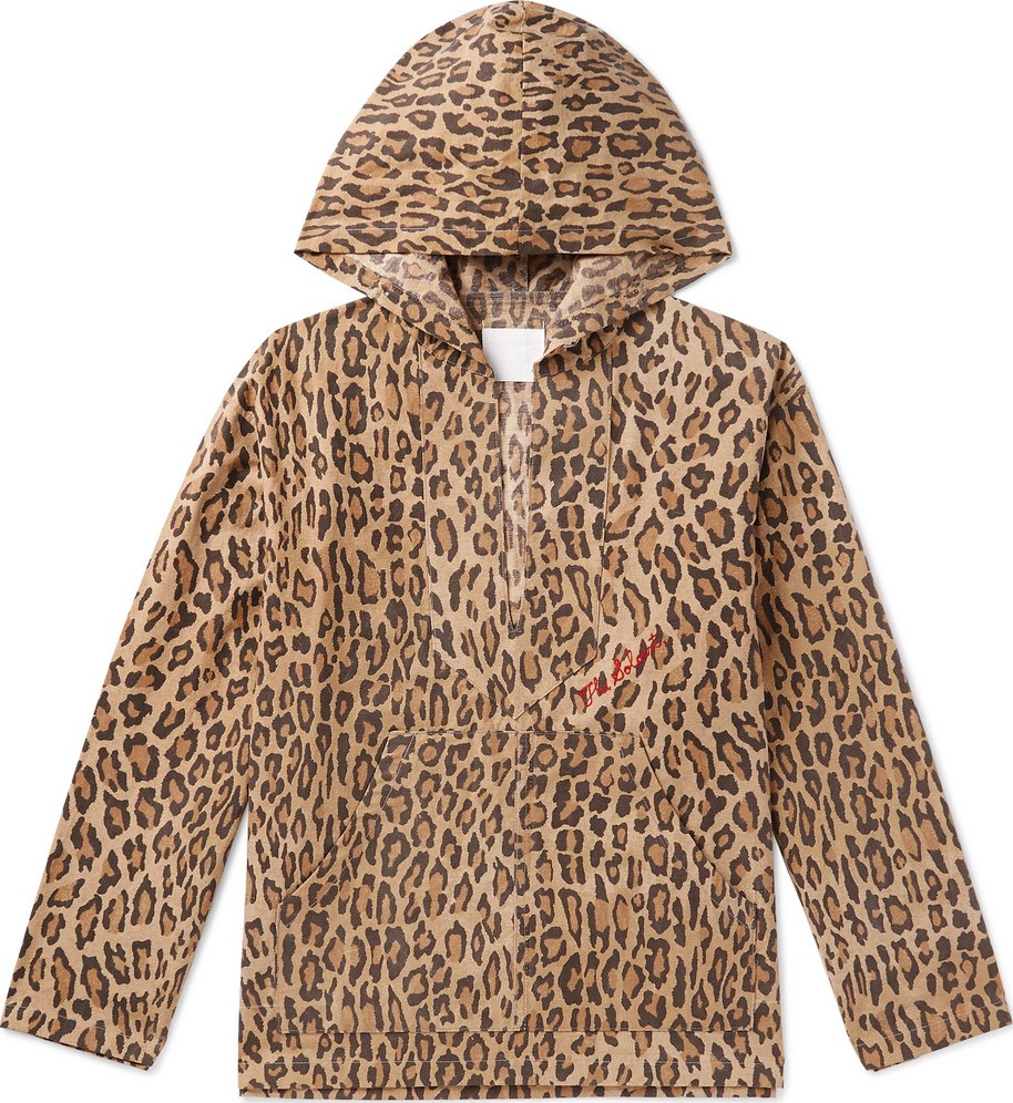 Takahiromiyashita The Soloist Leopard-Print Cotton Hooded Jacket