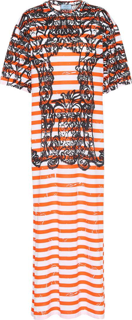 Prada Printed cotton dress