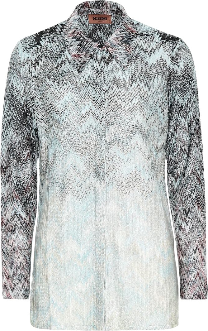 Missoni Metallic knit shirt
