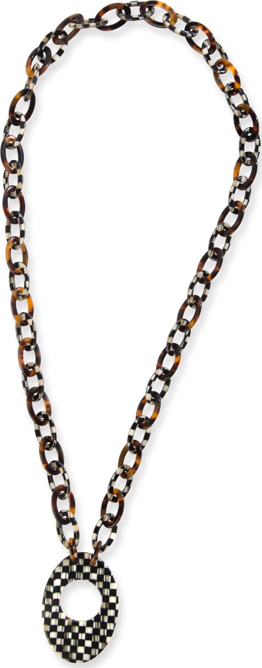 MacKenzie-Childs Liaison Courtly Check Reader Necklace MacKenzie-Childs Liaison Courtly Check Reader Necklace