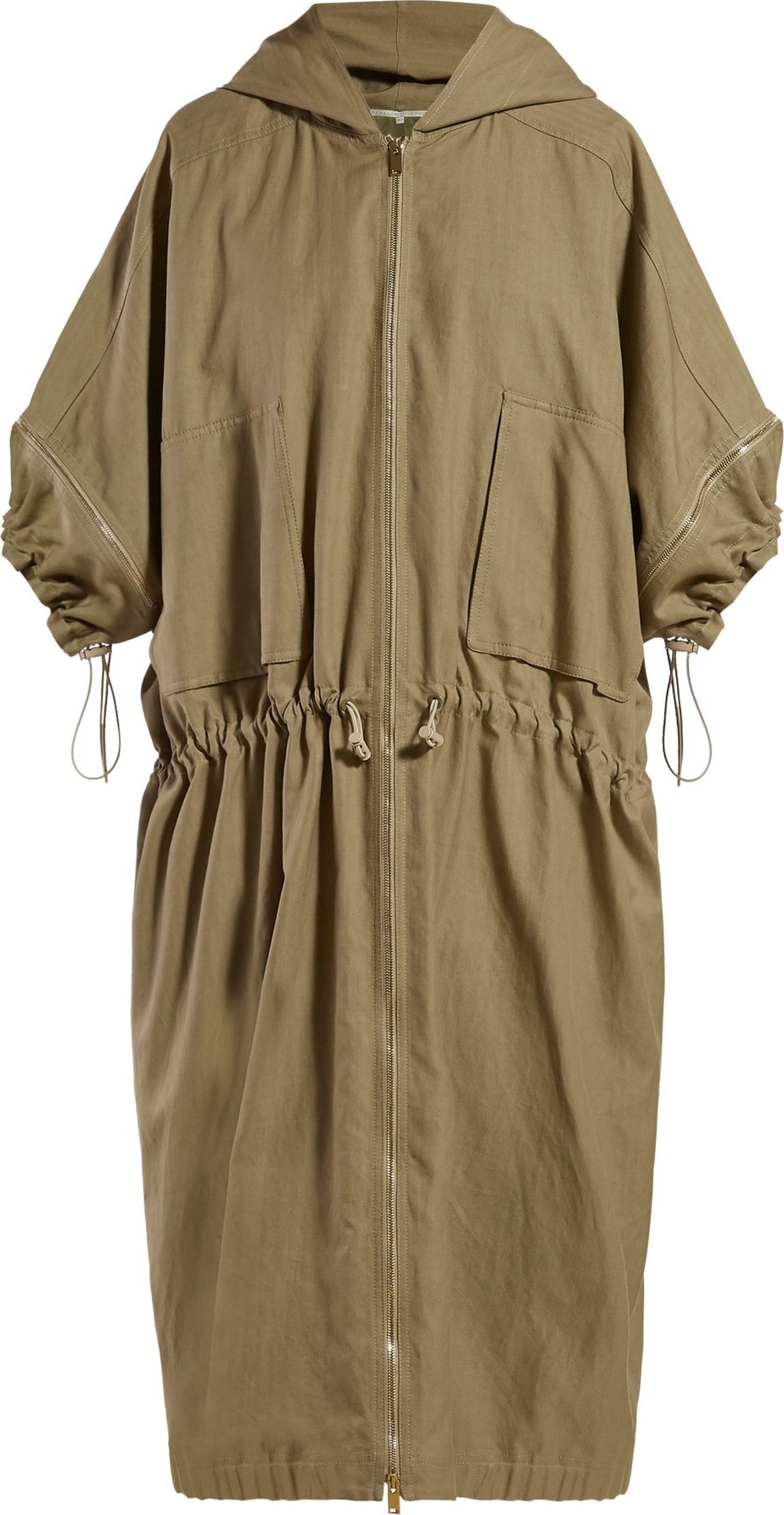 Stella McCartney Drawstring herringbone parka