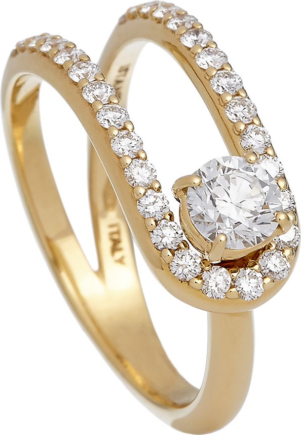 Istanboulli Gioielli Milano Anima 18k Looped Diamond Ring, Size 5.5